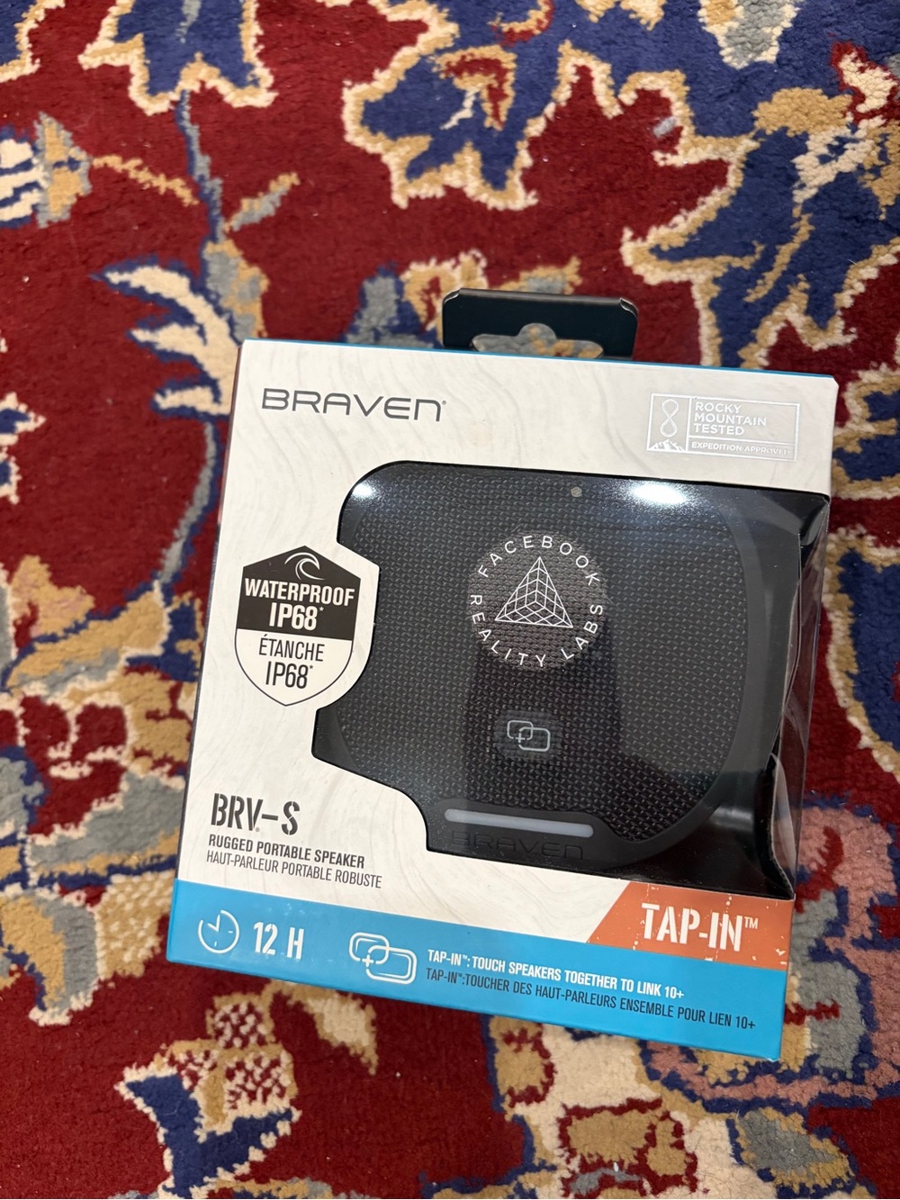 BRV-S Portable Waterproof Bluetooth Speaker — Black